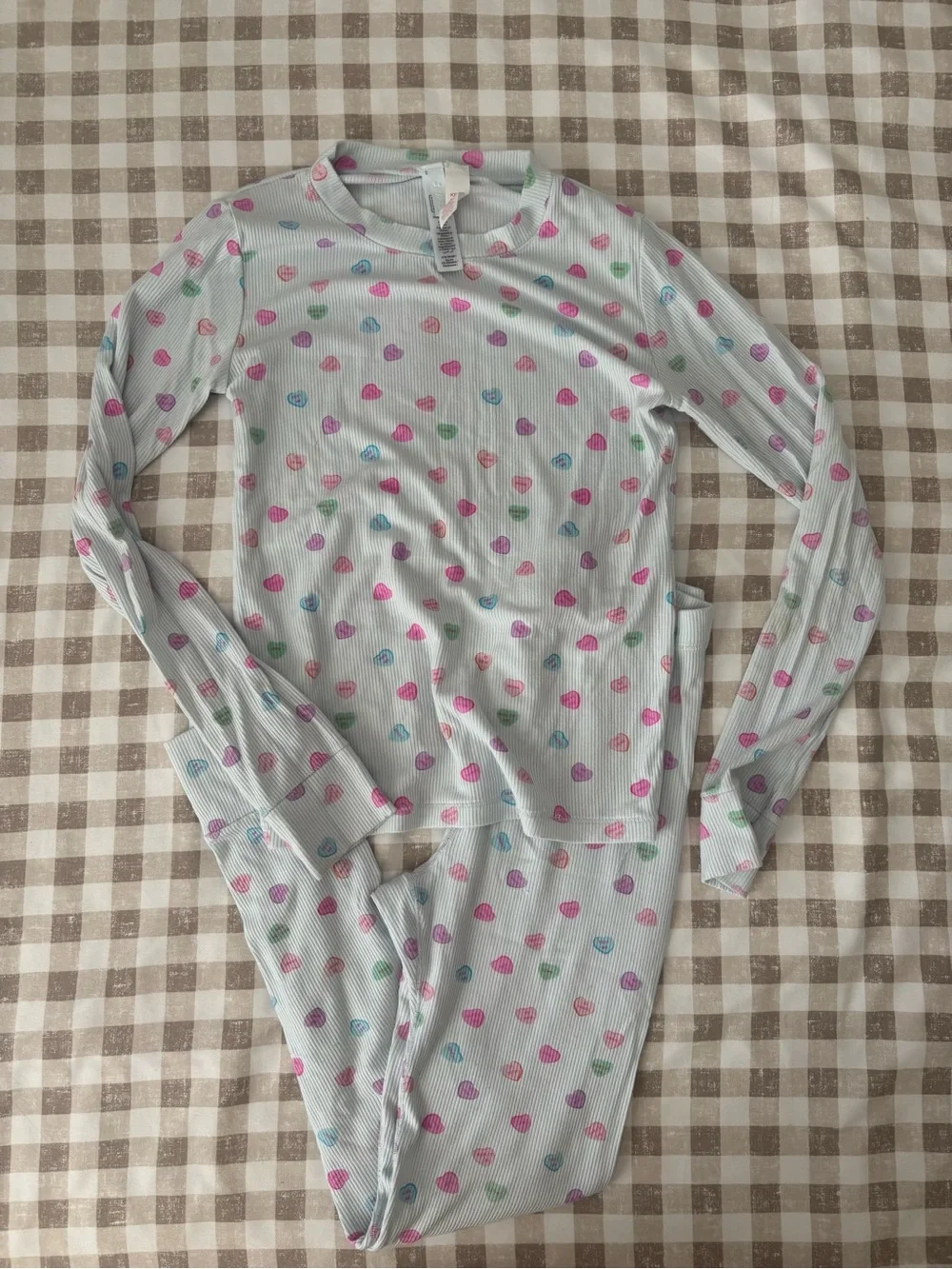 SKIMS Kids Pajama Set Candy Hearts
